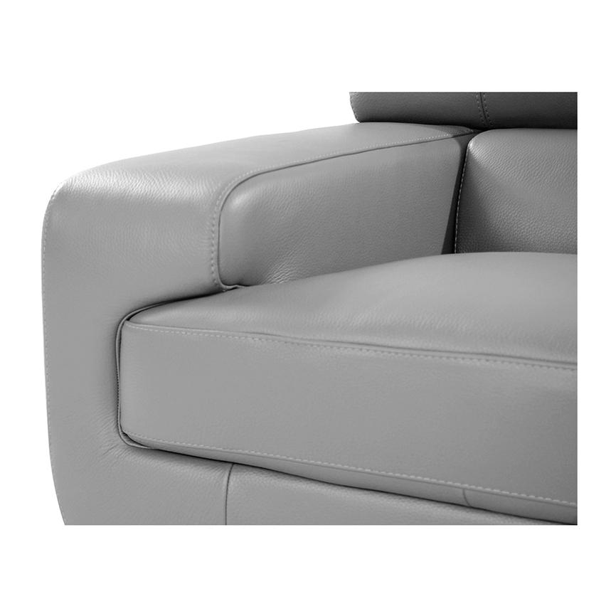 Grace Light Gray Oversized Leather Sofa El Dorado Furniture Grace Light Gray Oversized Leather Sofa Alternate Image 5 Of 8 Images