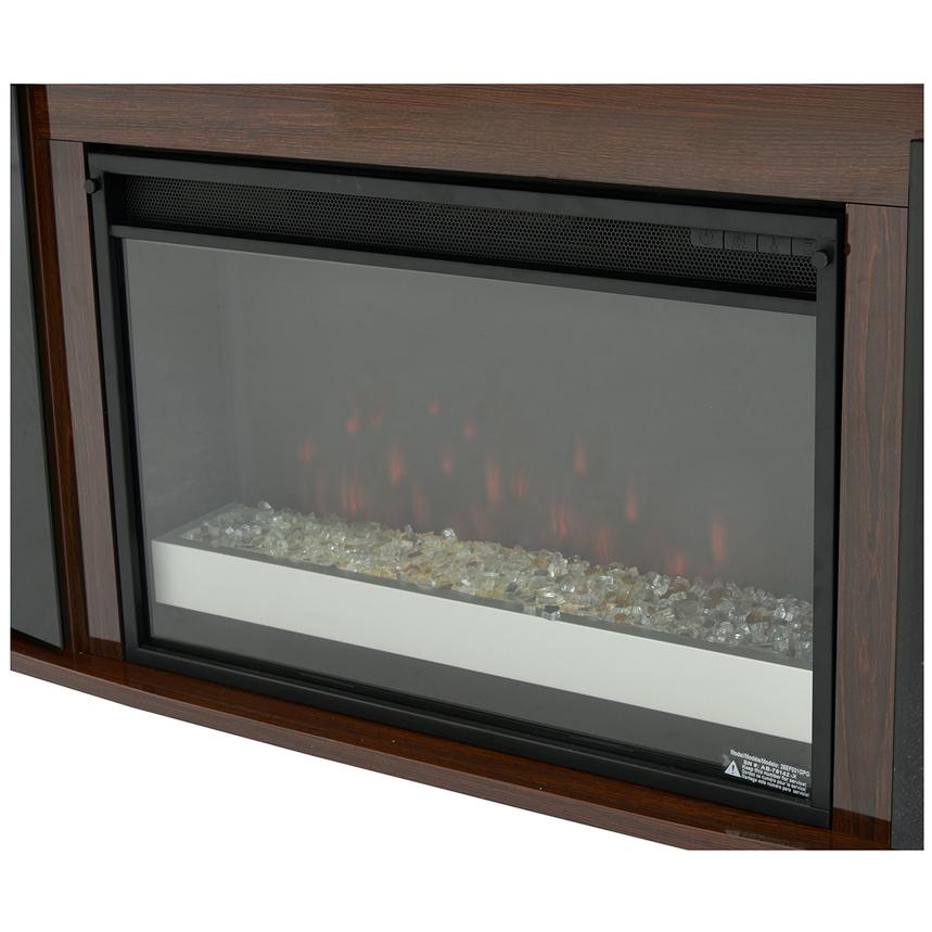 Enterprise Walnut Faux Fireplace w/Speakers El Dorado Furniture