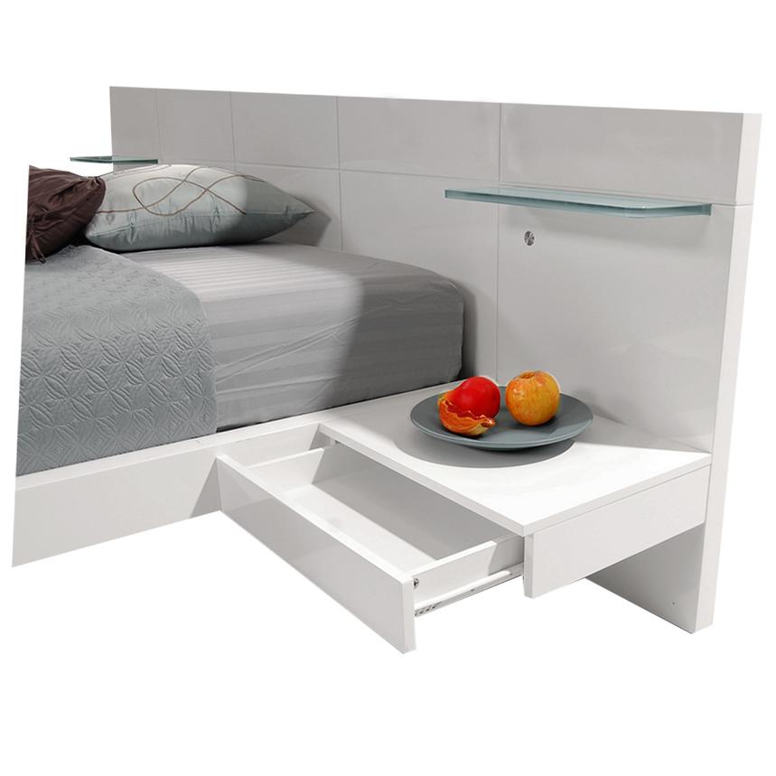Chico White King Platform Bed W Nightstands El Dorado Furniture