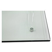 Square Clear Silver Motion Coffee Table  alternate image, 6 of 8 images.