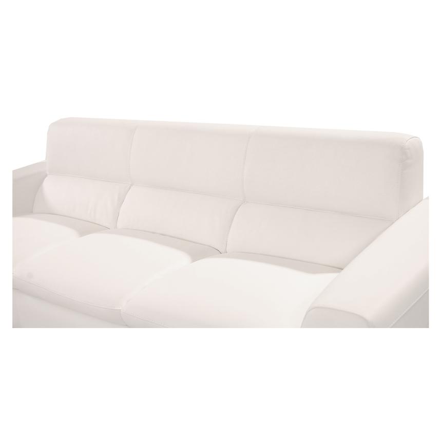 Milani White Leather Sofa  alternate image, 5 of 8 images.