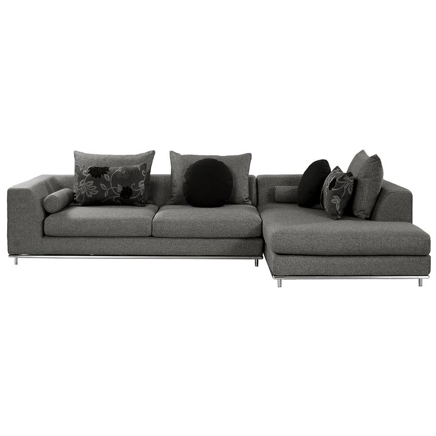 Henna 2-Piece Sectional Sofa w/Right Chaise  alternate image, 3 of 9 images.