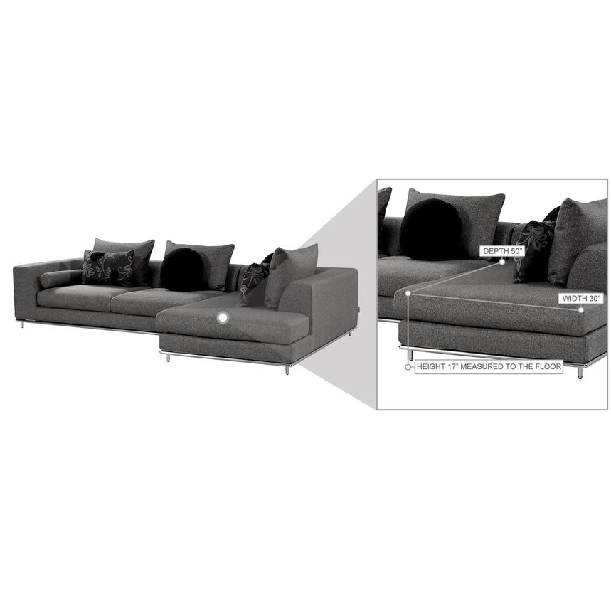 Henna 2-Piece Sectional Sofa w/Right Chaise  alternate image, 8 of 9 images.