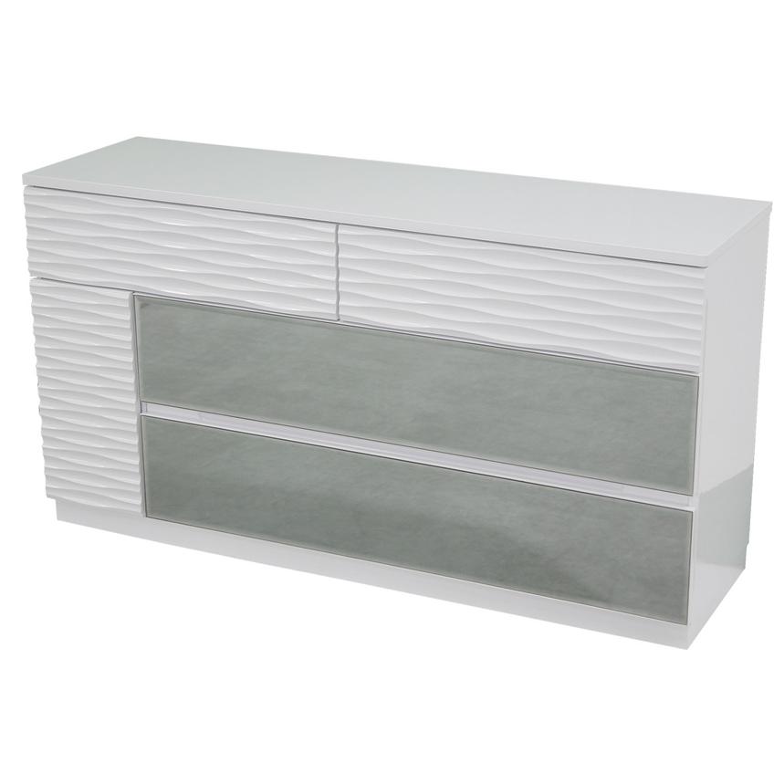 Manhattan White Mirrored Dresser main image, 1 of 7 images.