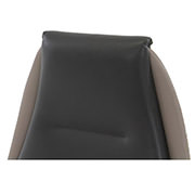 Prector Gray Leather Desk Chair  alternate image, 4 of 8 images.
