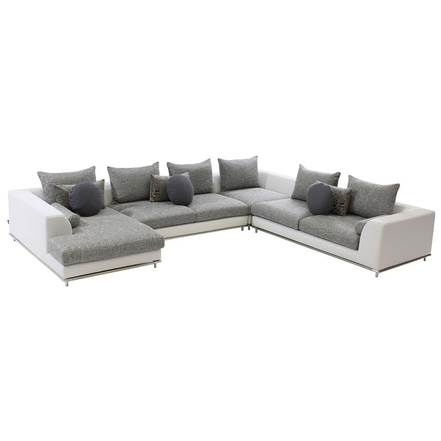 Hanna Sectional Sofa w/Left Chaise  main image, 1 of 7 images.