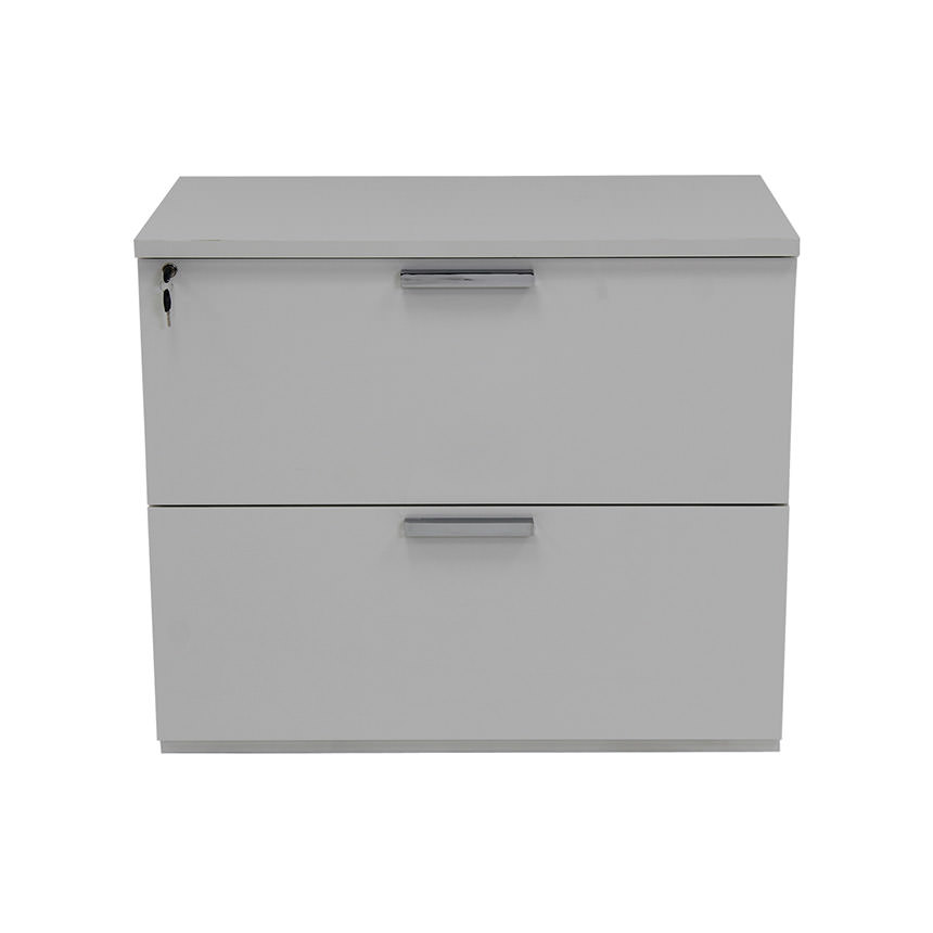 Sedona White Lateral File Cabinet  alternate image, 3 of 6 images.