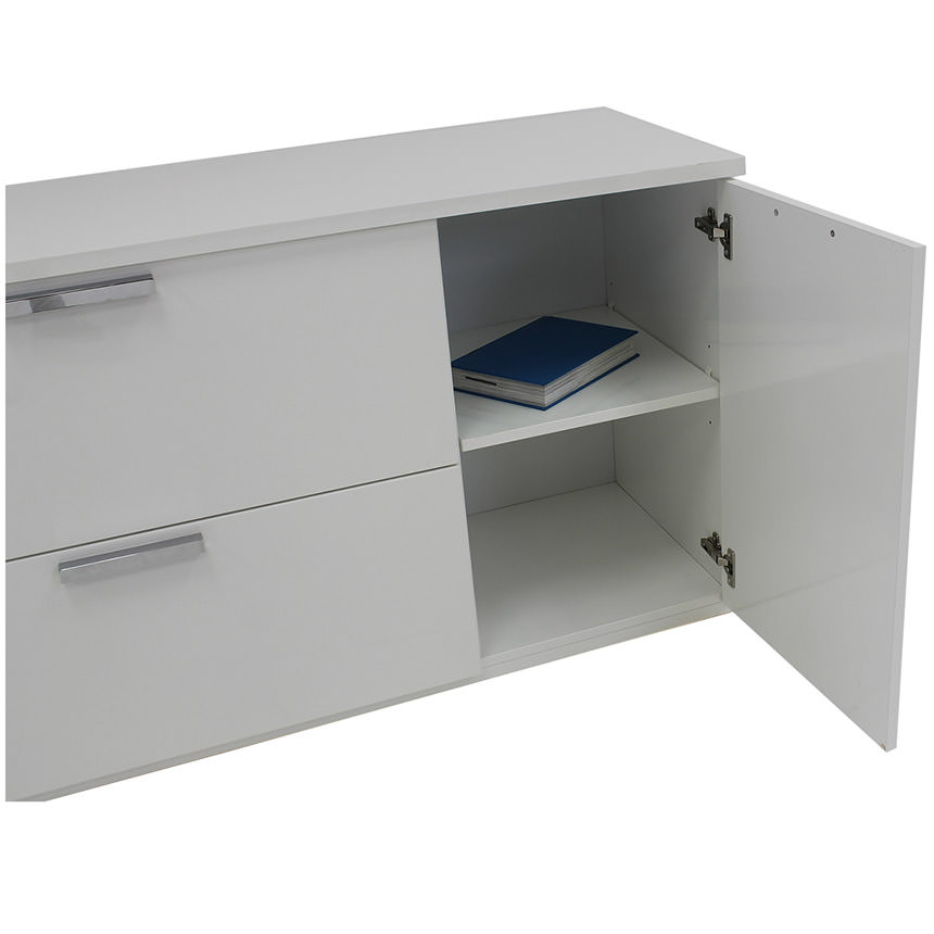 Sedona White Credenza alternate image, 5 of 8 images.