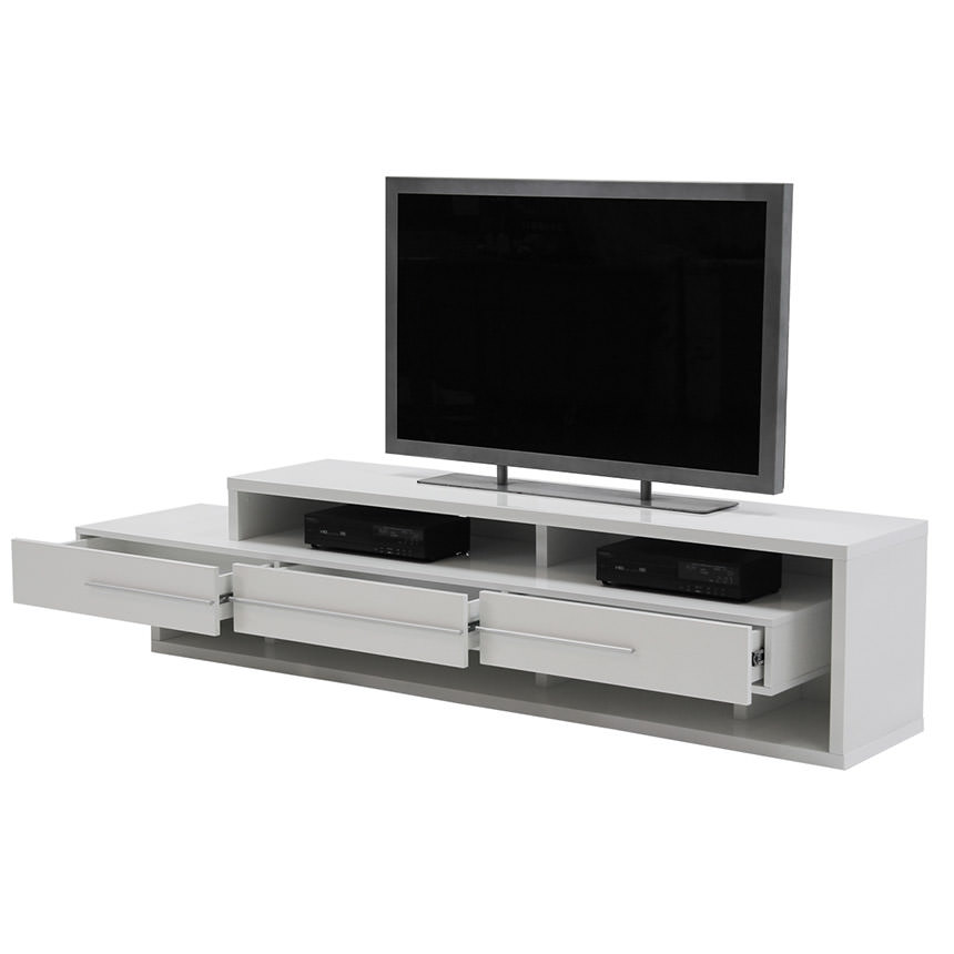 Avanti White TV Stand  alternate image, 2 of 6 images.