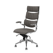 Bell Gray High Back Desk Chair  alternate image, 3 of 7 images.