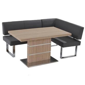 Lorange/Linden Gray 2-Piece Right Corner Nook Set