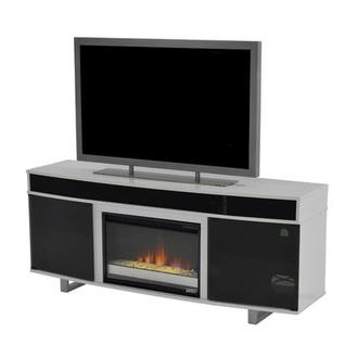Enterprise White Electric Fireplace w/Speakers