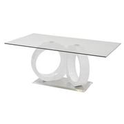 Stop 36 White Rectangular Dining Table  main image, 1 of 8 images.