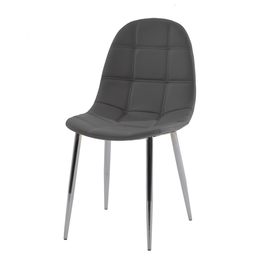 Clotus Gray Side Chair  main image, 1 of 4 images.