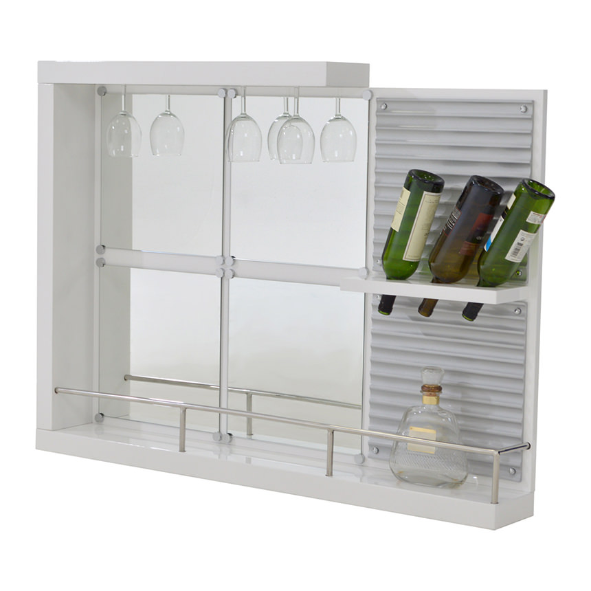 Nixon White Bar Mirror