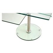 Square Clear Silver Side Table  alternate image, 4 of 4 images.