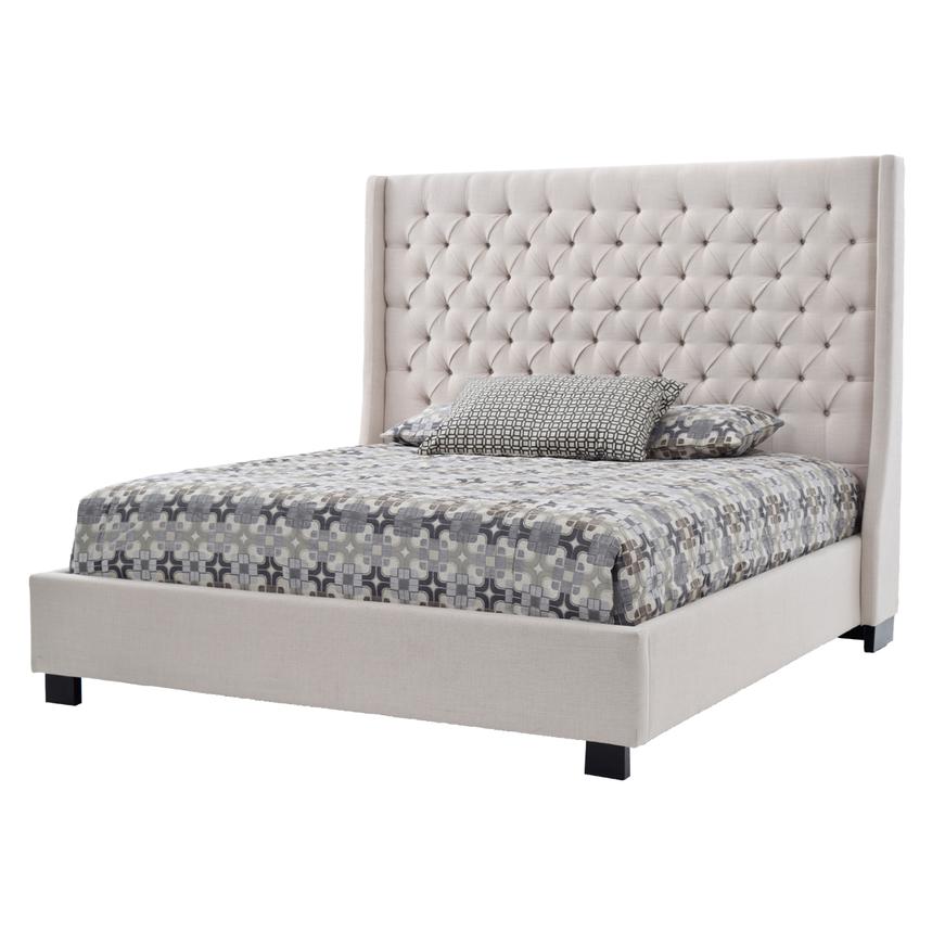Park Avenue Cream King Platform Bed El Dorado Furniture