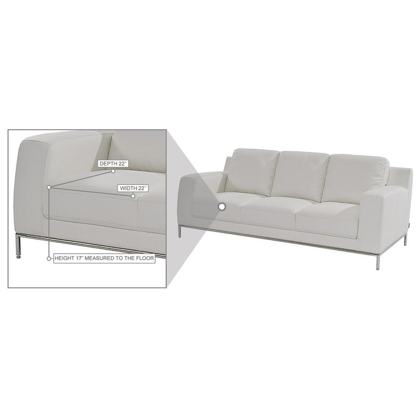 Cantrall White Sofa  alternate image, 8 of 9 images.