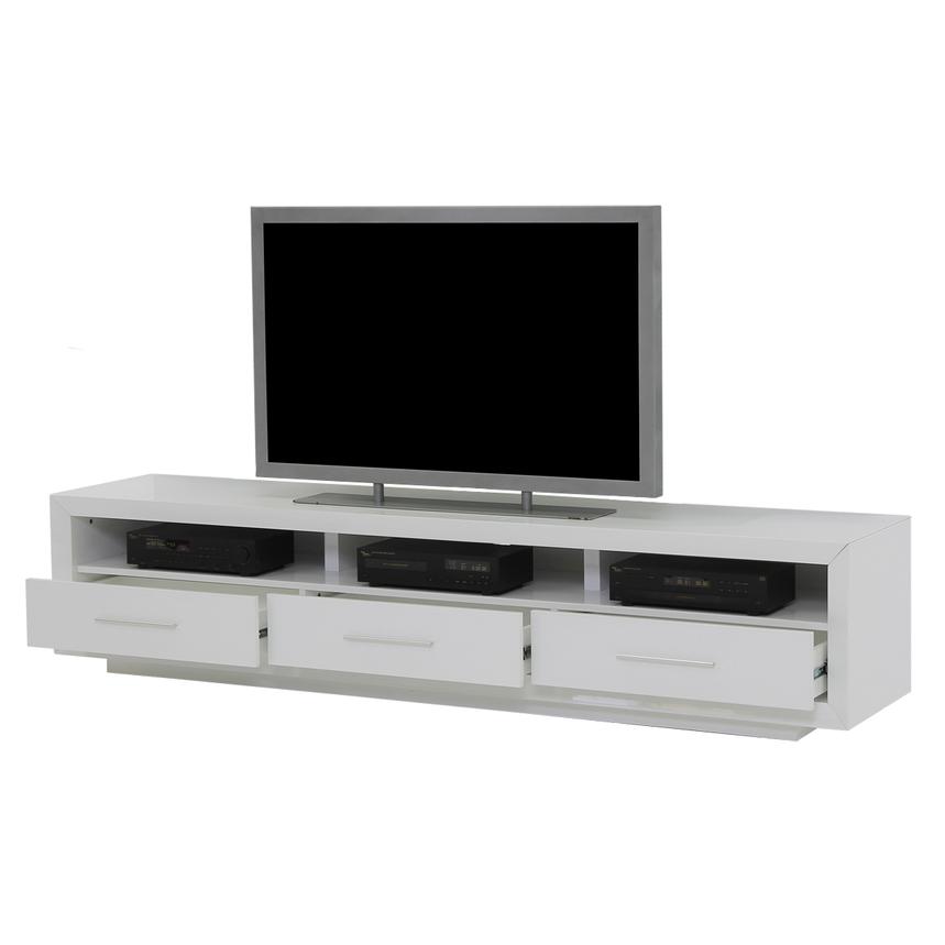 Contour I White TV Stand  alternate image, 3 of 7 images.