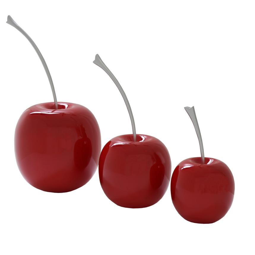 Cherries Red Table Decor Set of 3 main image, 1 of 3 images.