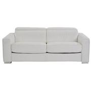 Bay Harbor White Leather Sleeper | El Dorado Furniture