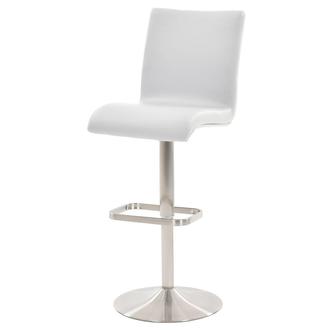 Fogo White Adjustable Stool
