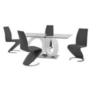 Stop 36/38 Gray 5-Piece Dining Set  main image, 1 of 11 images.