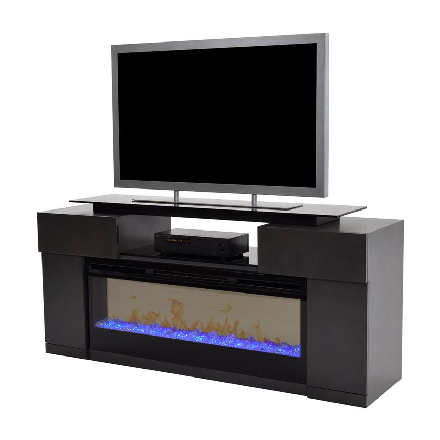 Concord Black Electric Fireplace El Dorado Furniture