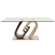 Serpentine Rectangular Dining Table  alternate image, 2 of 4 images.