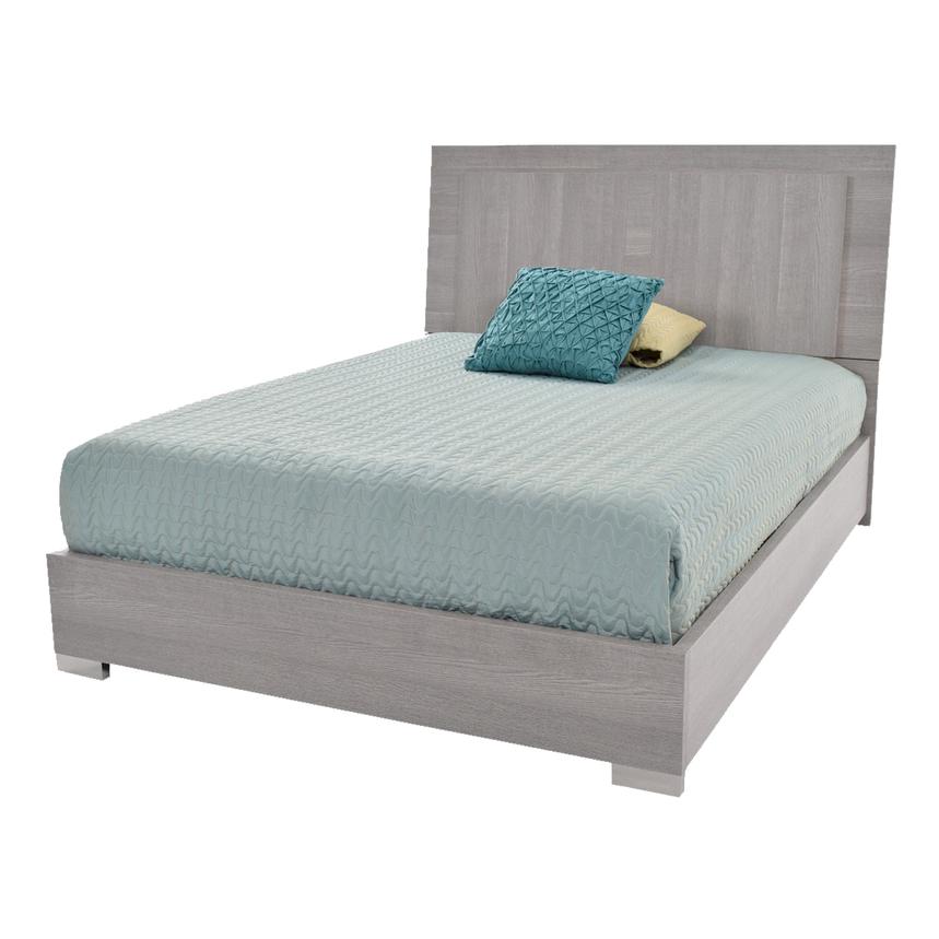 Tivo Gray Queen Panel Bed El Dorado Furniture