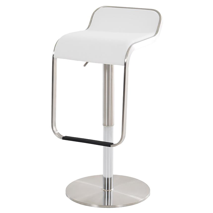 Binx White Adjustable Stool main image, 1 of 7 images.