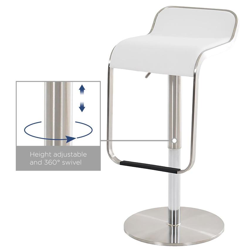 Binx White Adjustable Stool alternate image, 6 of 7 images.
