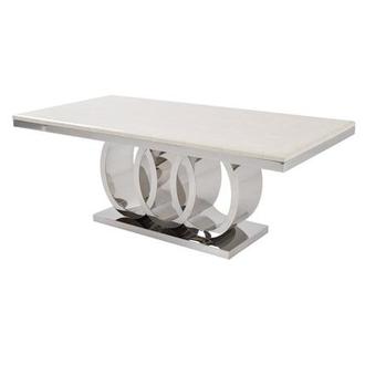 Lillian Silver Rectangular Dining Table