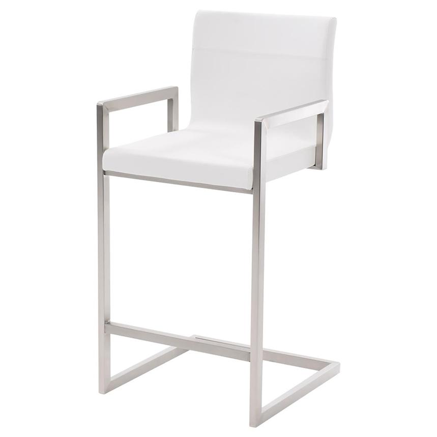 Carlyn White Counter Stool main image, 1 of 5 images.