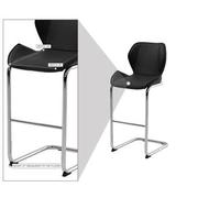 Latika Black Bar Stool  alternate image, 6 of 6 images.