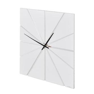 Gale White Wall Clock