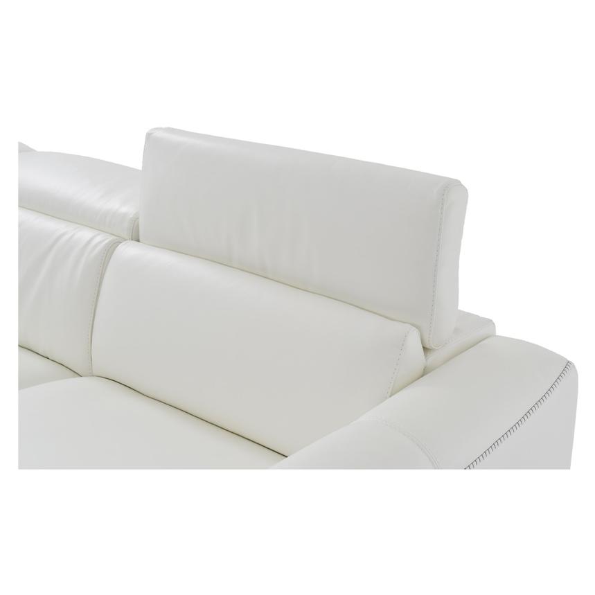 Bay Harbor White Leather Sleeper w/Right Chaise  alternate image, 4 of 11 images.