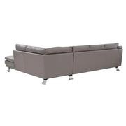 Rio Light Gray Leather Corner Sofa w/Right Chaise  alternate image, 2 of 8 images.