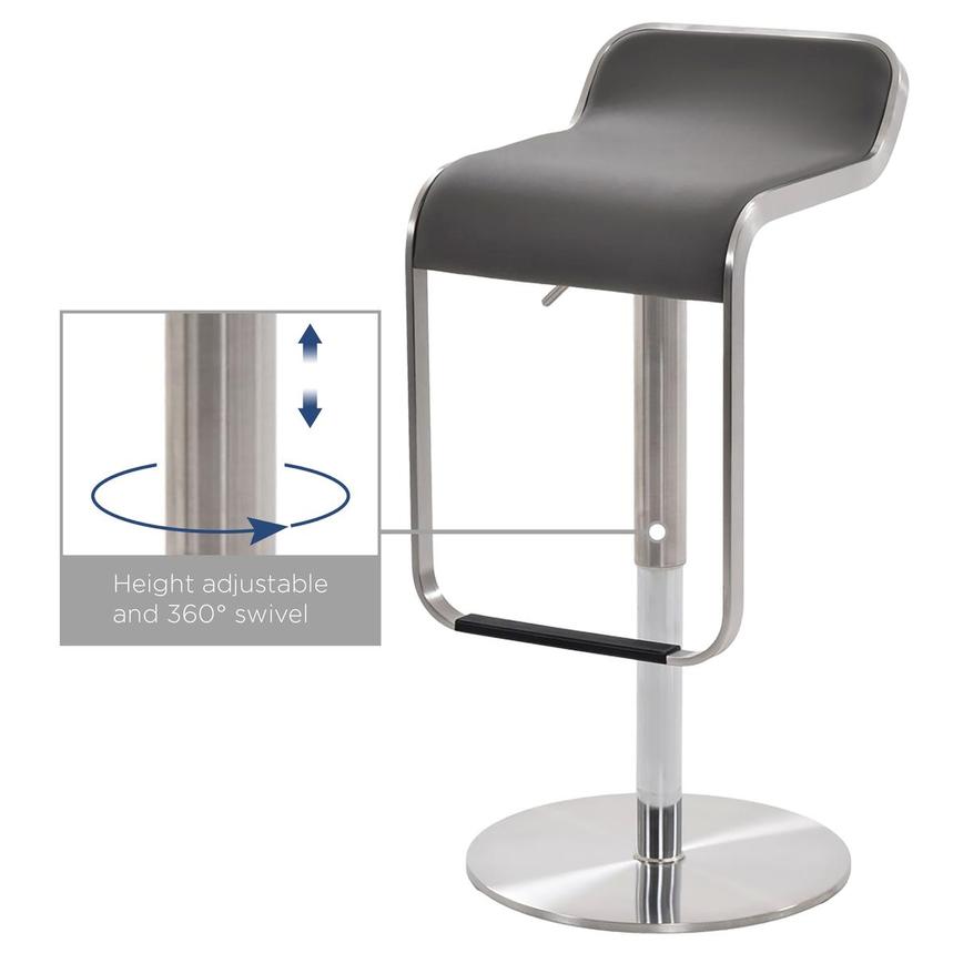 Binx Gray Adjustable Stool alternate image, 6 of 7 images.