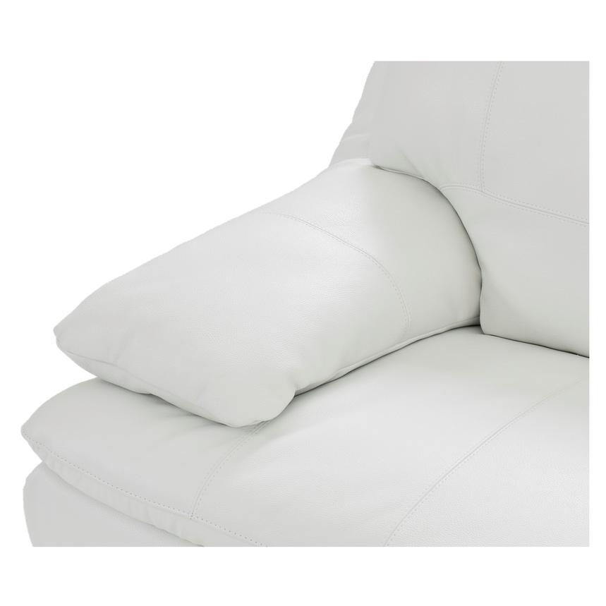 Rio White Leather Loveseat  alternate image, 4 of 7 images.