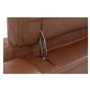 Gian Marco Tan Leather Power Reclining Loveseat  alternate image, 7 of 9 images.