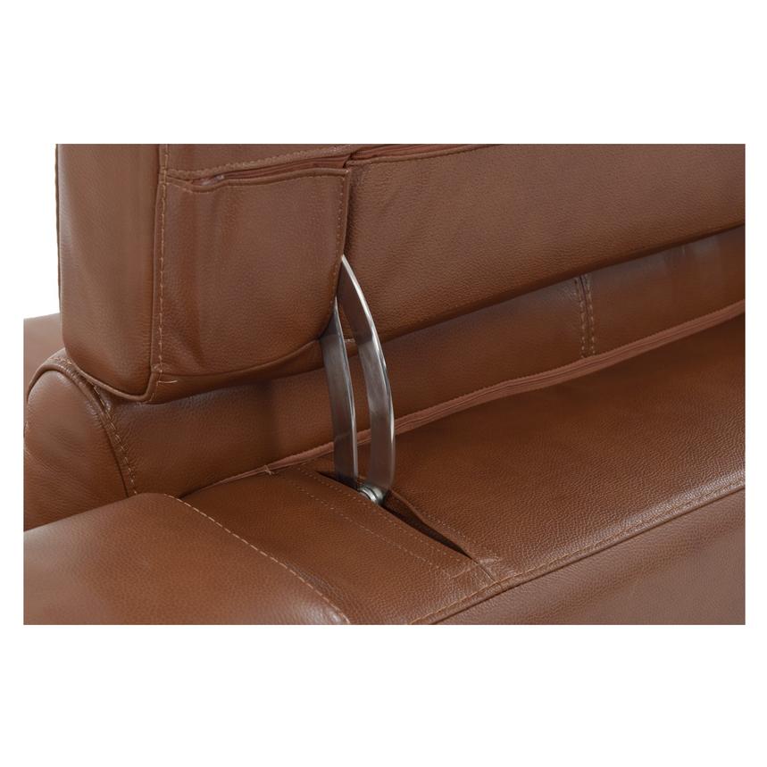 Gian Marco Tan Leather Power Reclining Loveseat  alternate image, 8 of 10 images.