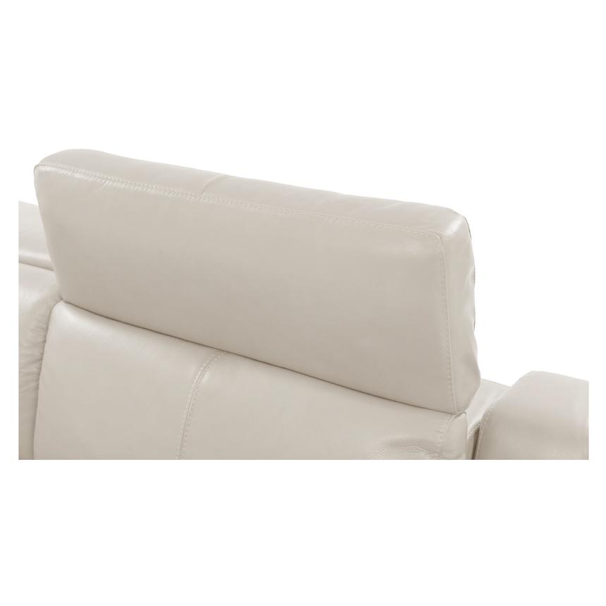 Gian Marco Light Gray Leather Power Reclining Loveseat alternate image, 6 of 9 images.