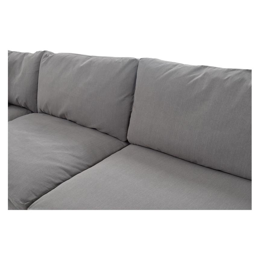 Nube Gray Corner Sofa with 5PCS/3 Armless Chairs  alternate image, 6 of 10 images.