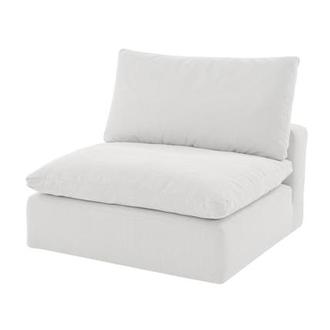 Nube II White Armless Chair