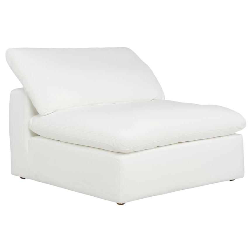 Nube White Armless Chair alternate image, 3 of 5 images.