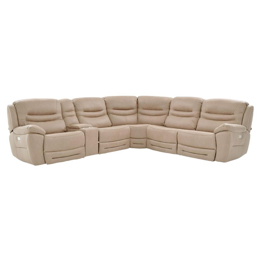Dan Cream Power Reclining Sectional with 6PCS/3PWR main image, 1 of 11 images.