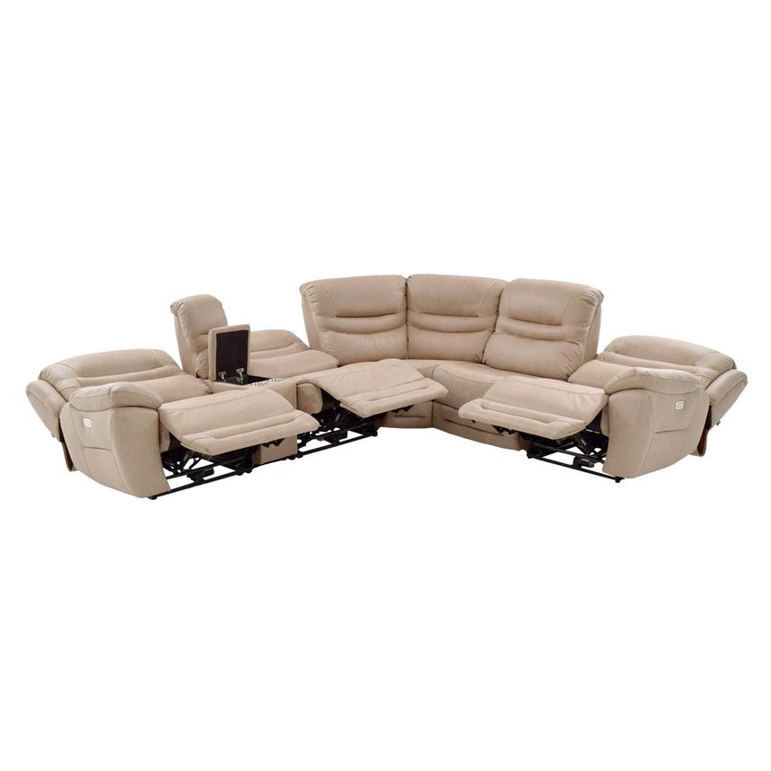 Dan Cream Power Reclining Sectional with 6PCS/3PWR alternate image, 3 of 11 images.