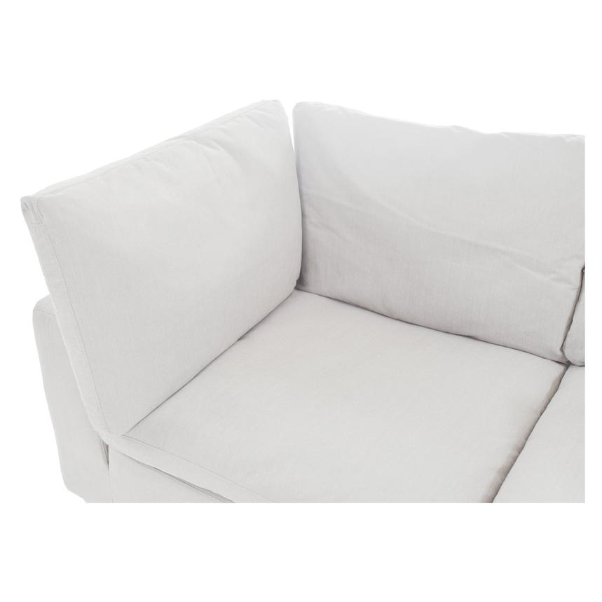 Nube White Corner Sofa with 5PCS/3 Armless Chairs  alternate image, 6 of 9 images.