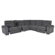 Kim Gray Power Reclining Sectional with 6PCS/3PWR  alternate image, 3 of 7 images.